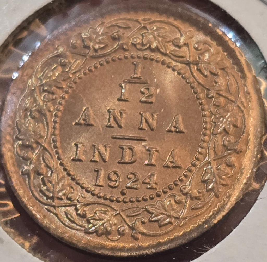 1924(B) 1/12 anna gem unc