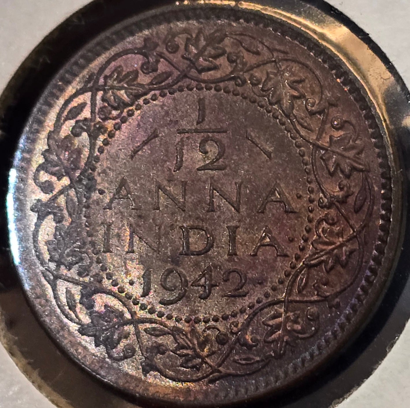 1942(B) 1/12 Anna Gem UNC. Nicely toned