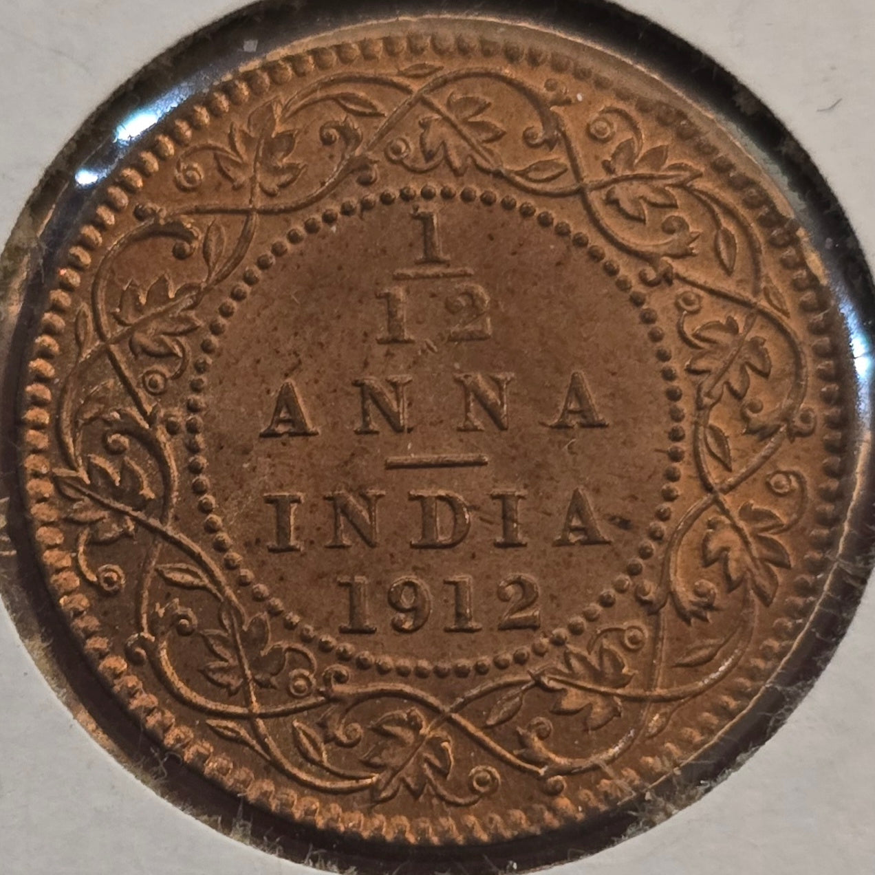 1912(C) 1/12 anna gem UNC