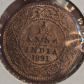 1891(C) 1/12 anna gem UNC