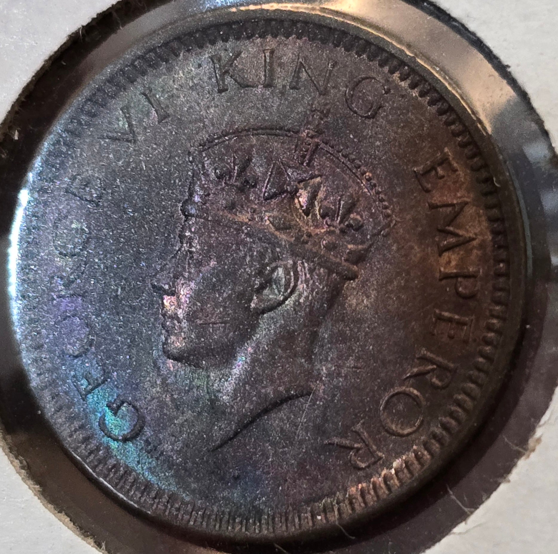 1942(B) 1/12 Anna Gem UNC. Nicely toned